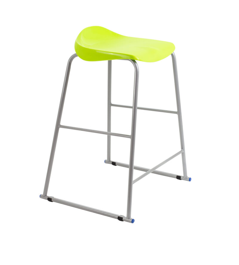 Titan Stool | Size 6 | Grey Frame | Lime