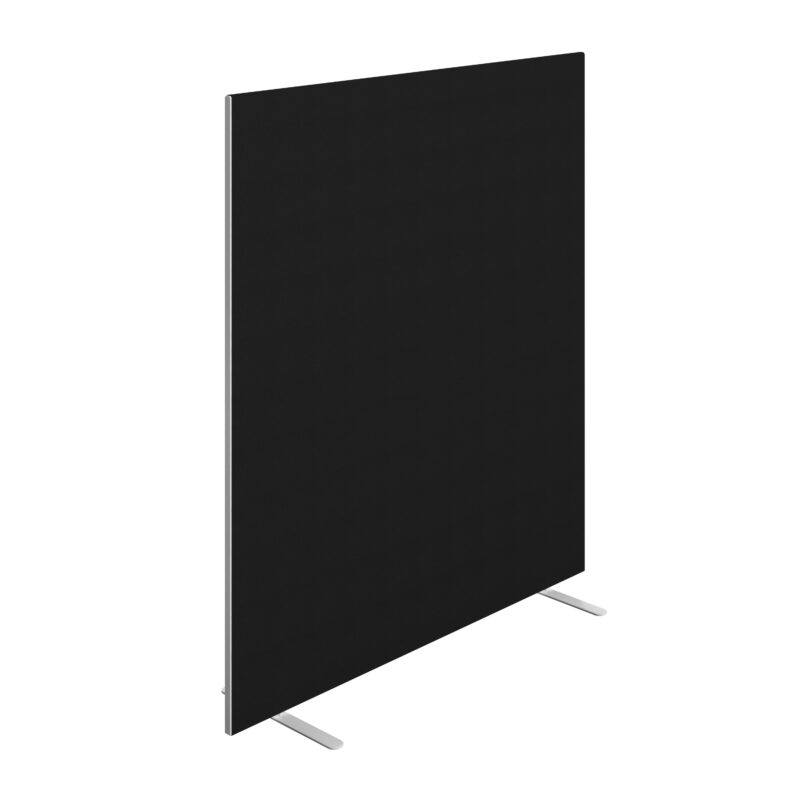 Floor Standing Screen Straight | 1600W X 1800H | Black