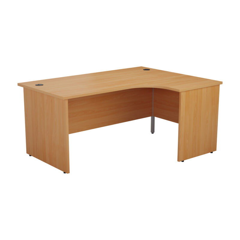 Panel Right Hand Radial Desk | 1800X1200 | Beech/Beech