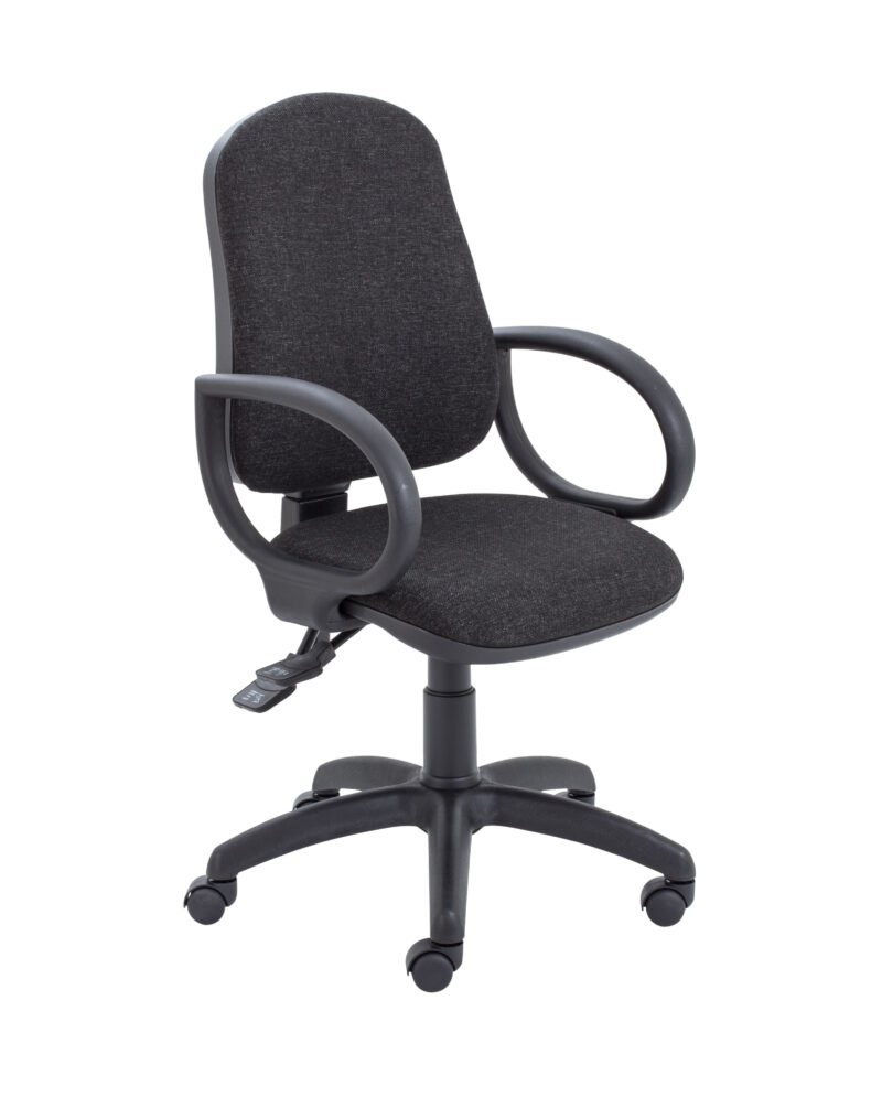 Calypso 2 Deluxe Chair with Fixed Arms | Charcoal