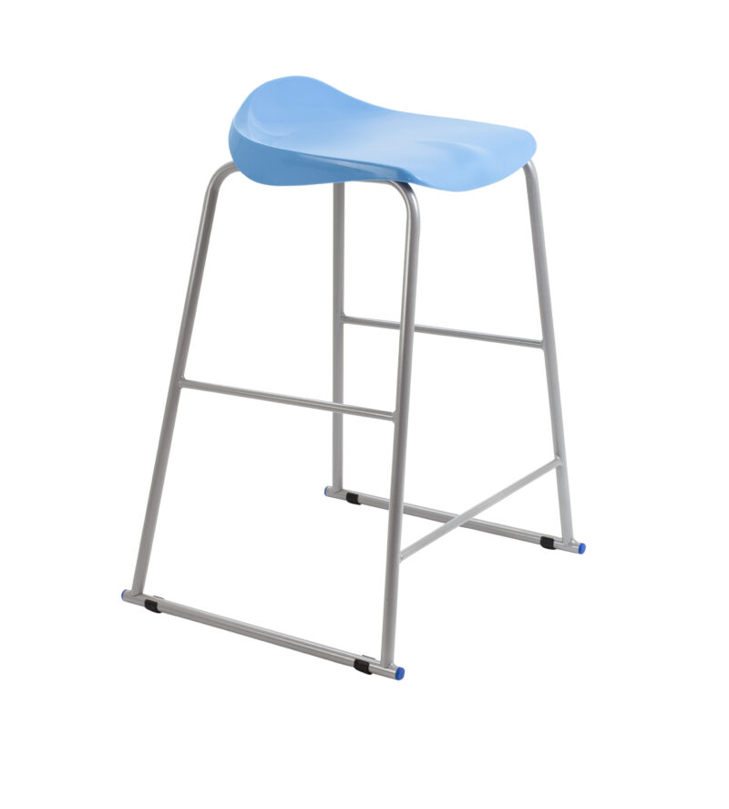 Titan Stool | Size 6 | Grey Frame | Sky Blue