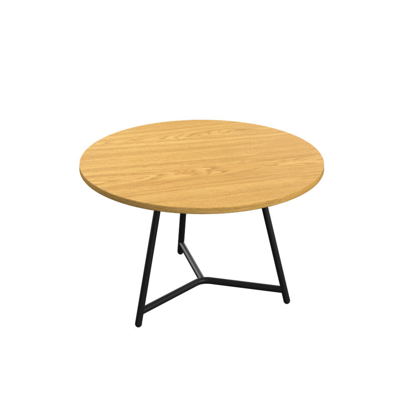 Trinity Table Low | 800mm | Nova Oak/Black