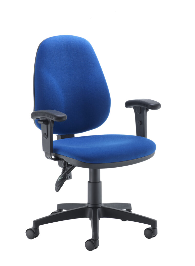 Concept High-Back Chair With Adjustable Arms | Royal Blue