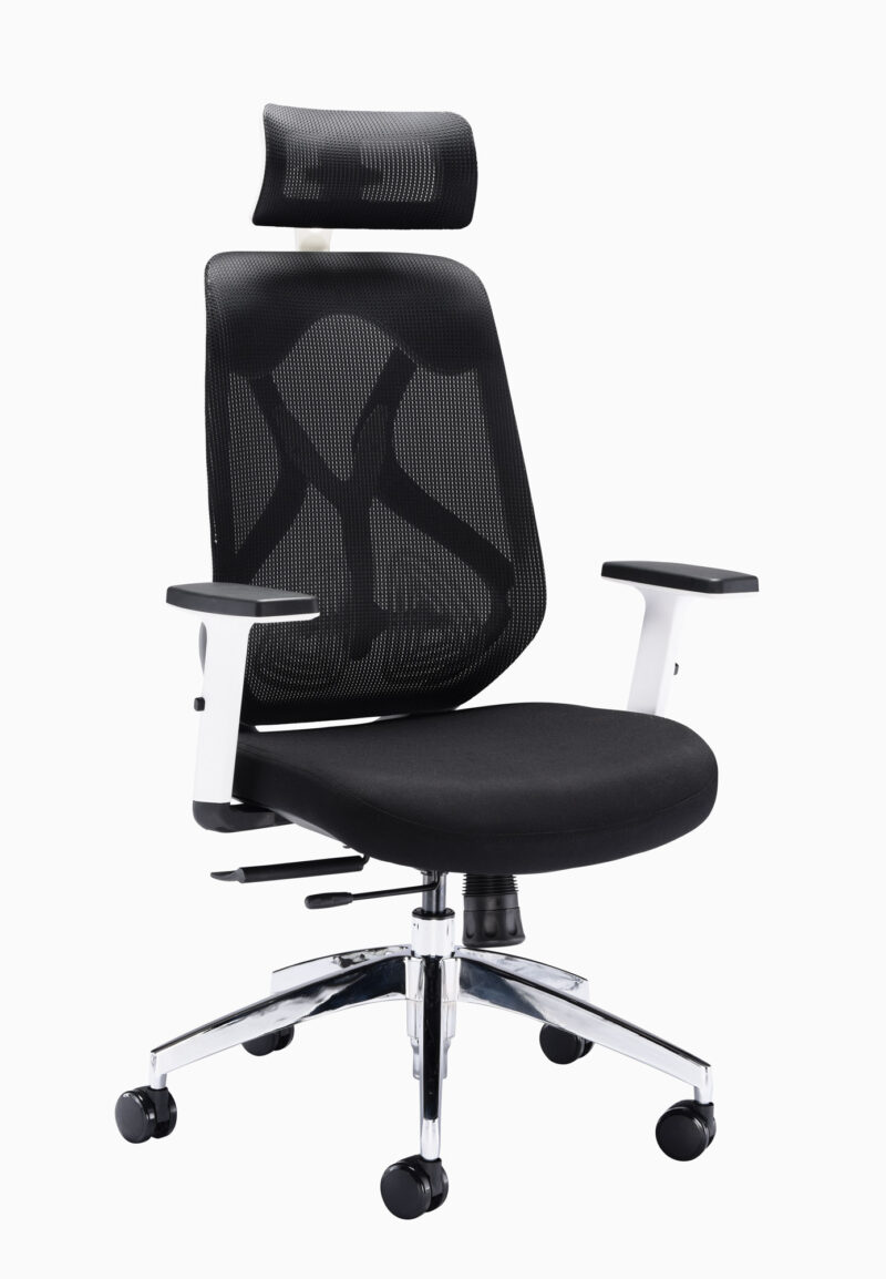 Maldini High Back Office Chair | Black/White