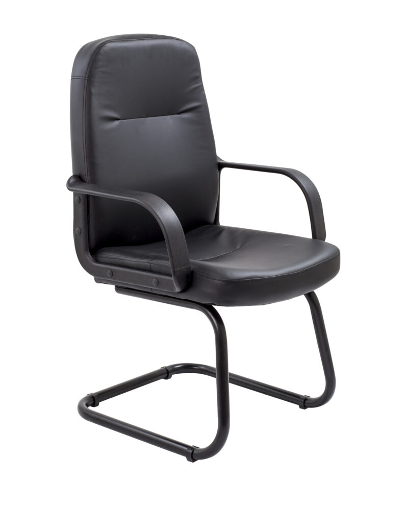 Canasta Visitor Chair | Black PU