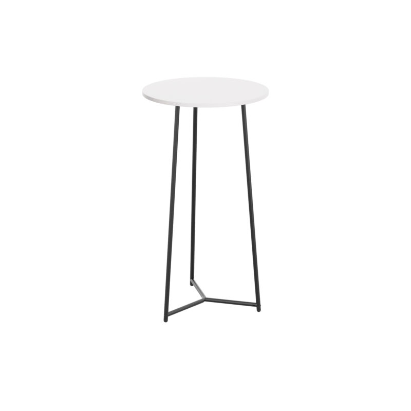 Trinity Table High | 600mm | White/Black