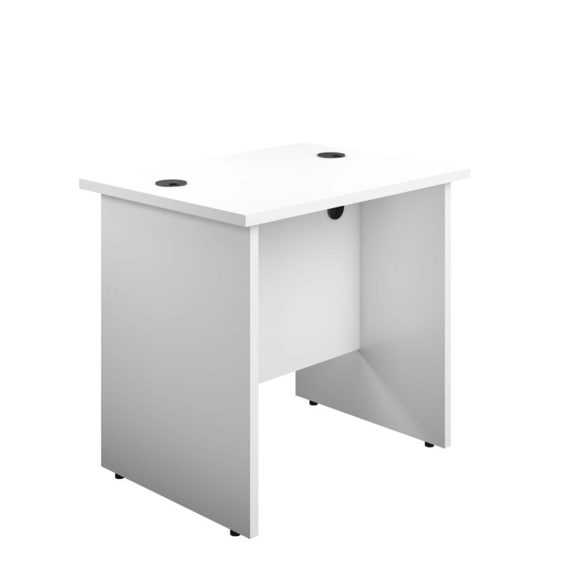 Panel Rectangular Desk: 600mm Deep | 800X600 | White