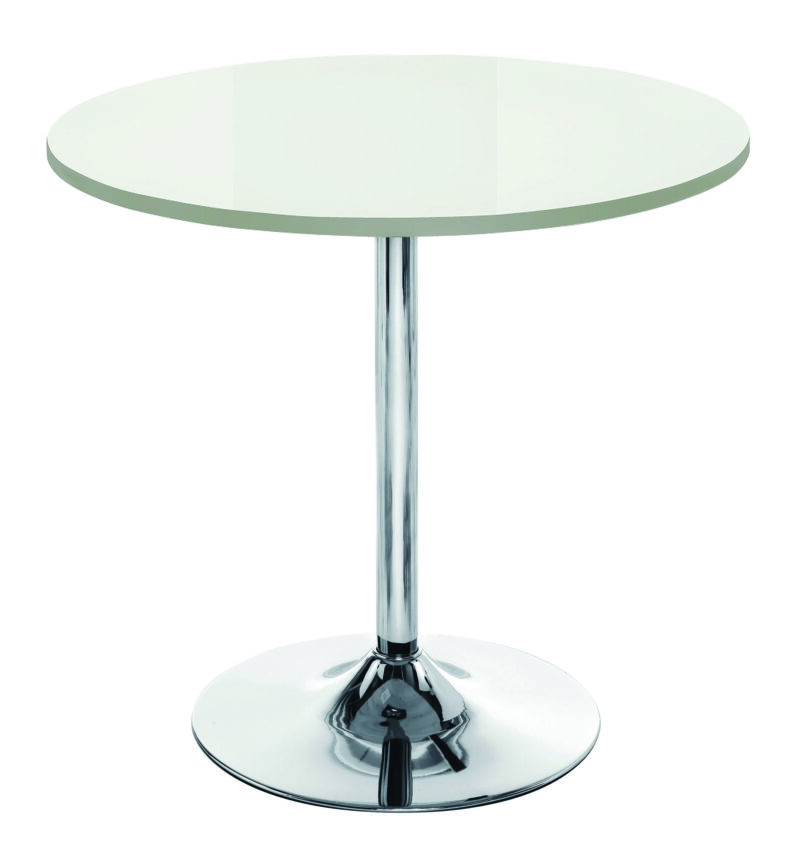 Ellipse Trumpet Base Table | 800mm | White