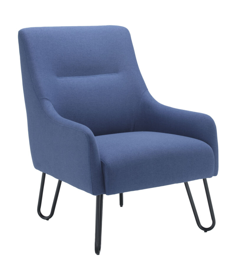 Pearl Reception Chair | Navy