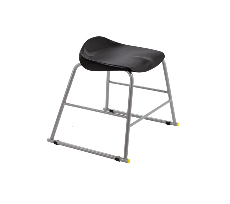 Titan Stool | Size 3 | Grey Frame | Black