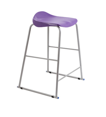 Titan Stool | Size 6 | Grey Frame | Purple