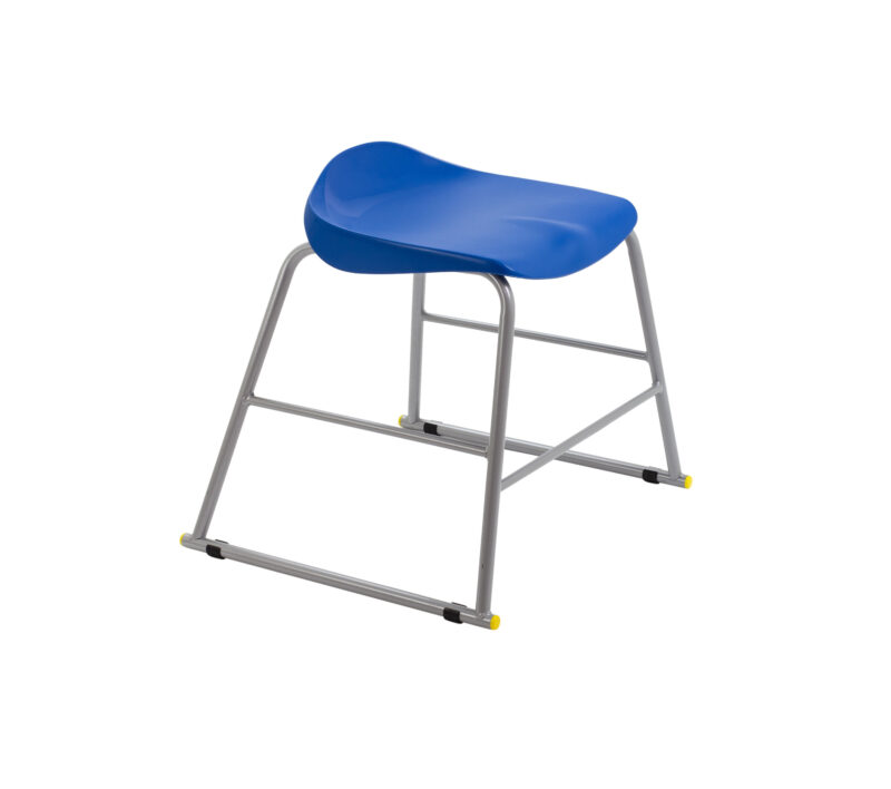 Titan Stool | Size 3 | Grey Frame | Blue