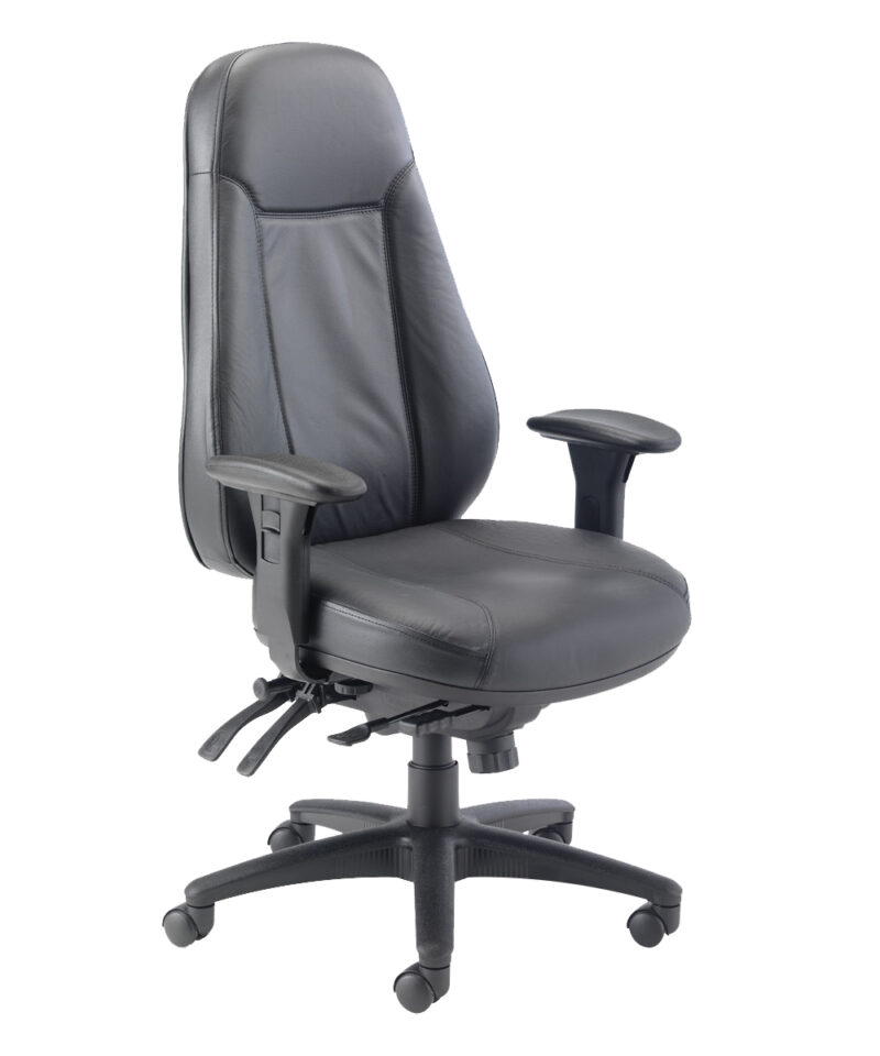 Cheetah Office Chair | Black Leather