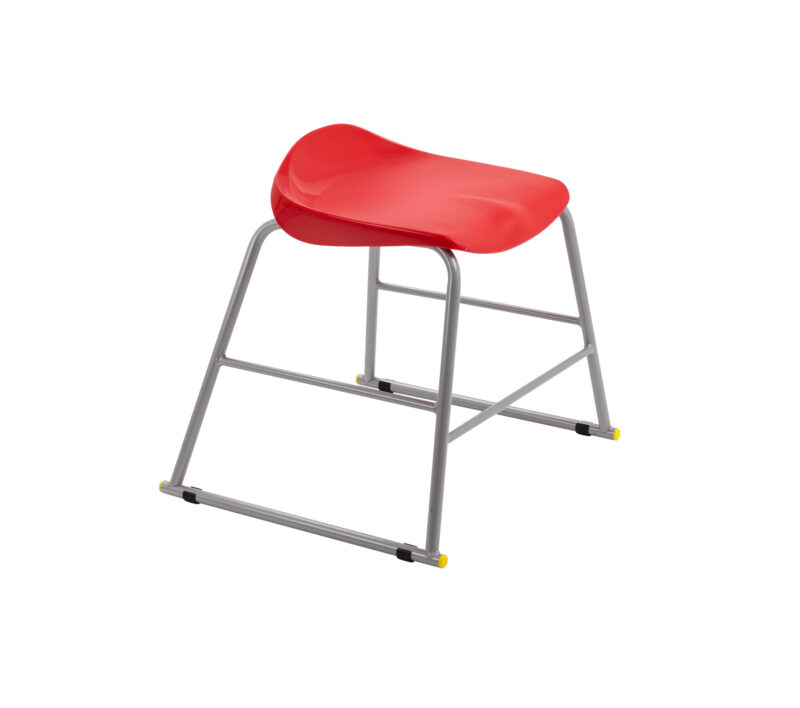 Titan Stool | Size 3 | Grey Frame | Red