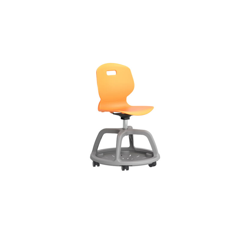 Arc Community Swivel Chair | Marigold