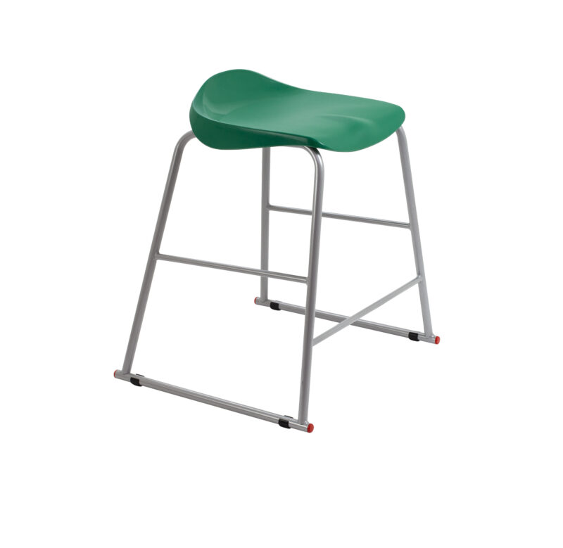 Titan Stool | Size 4 | Grey Frame | Green