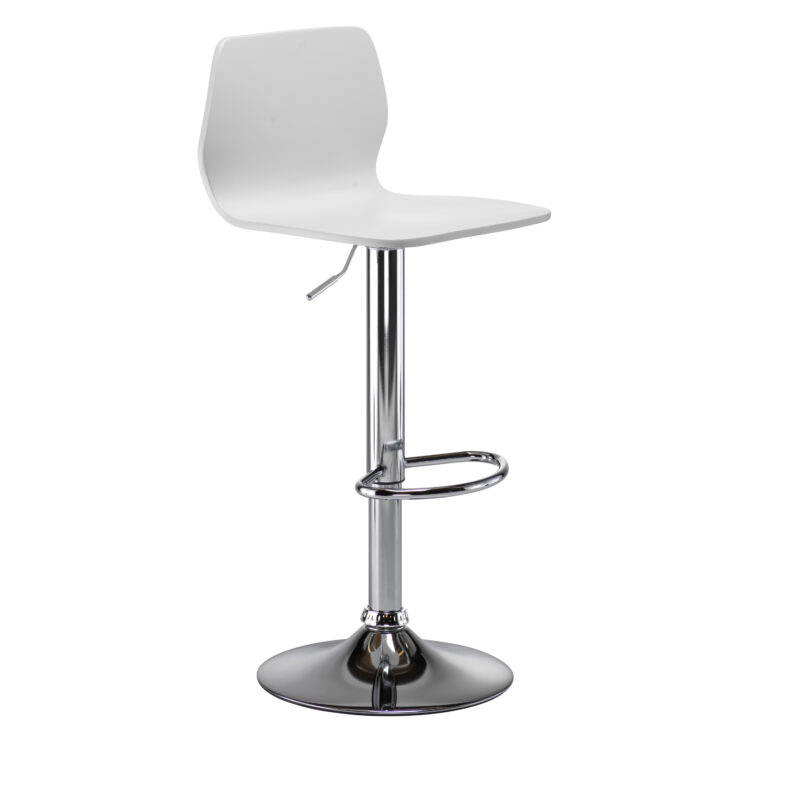 Stork Gas Lift Stool | White