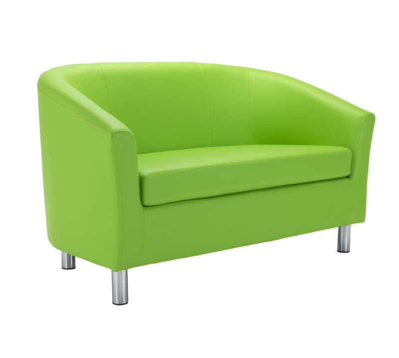 Tub Sofa with Metal Feet | Lime PU