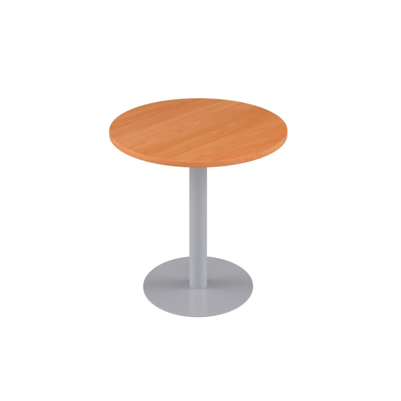 Contract Table Mid | 600mm | Beech/Silver