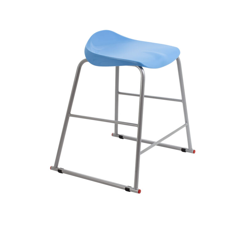 Titan Stool | Size 4 | Grey Frame | Sky Blue