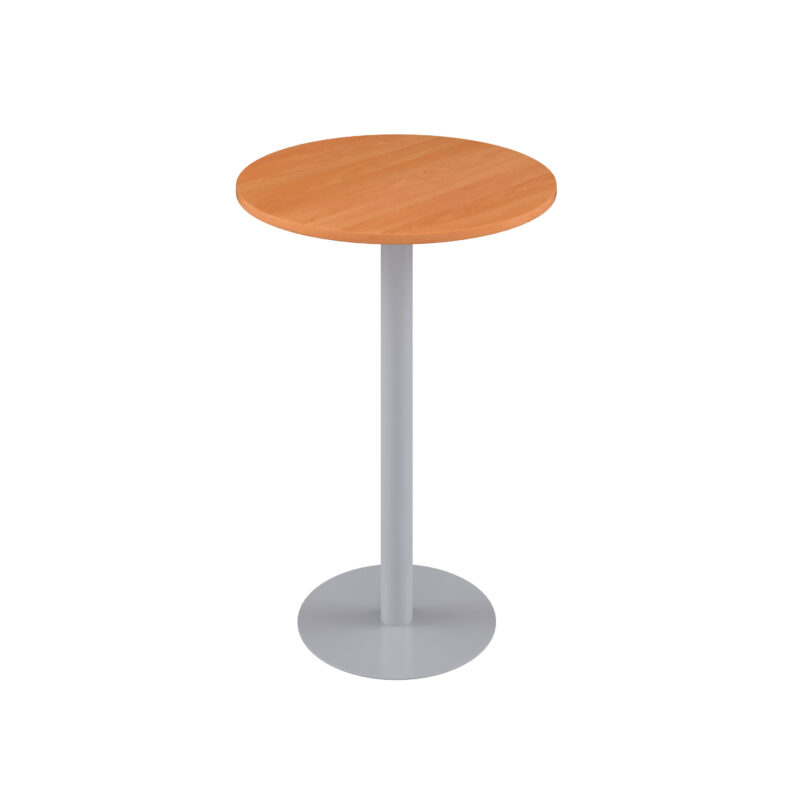 Contract Table High | 600mm | Beech/Silver