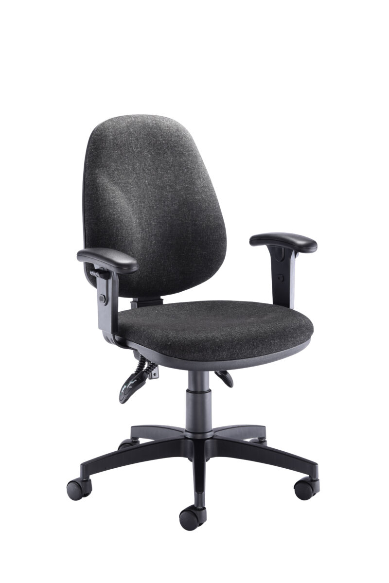 Concept Deluxe Chair With Adjustable Arms | Charcoal