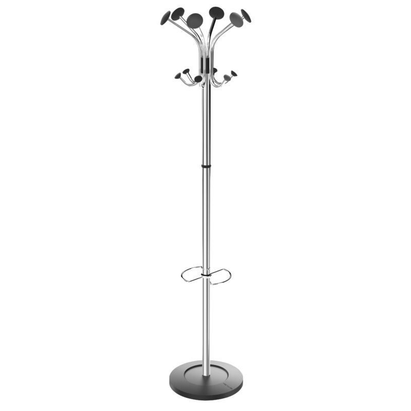 Coat stand | Chrome/Black