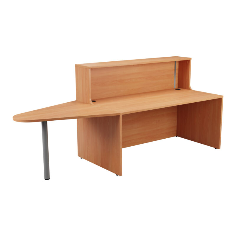 Reception Unit With Extension | 1600 | Beech/Beech