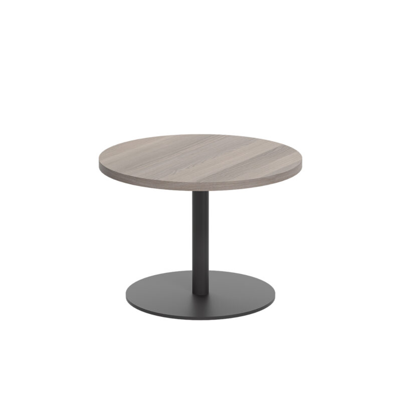 Contract Table Low | 600mm | Grey Oak/Black