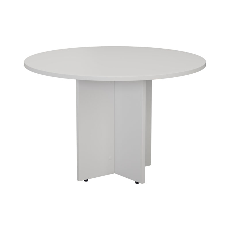 Round Meeting Table | 1100mm | White